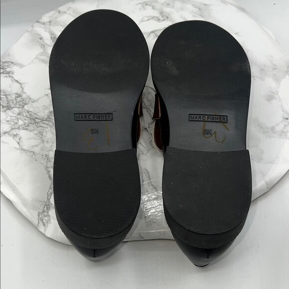 MARC FISHER Black, Creme and Brown Calixy Loafer-8 - Picture 8 of 8